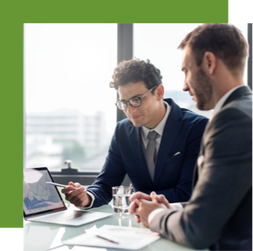 consultant talking to man image